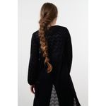 product_image_name-Marwa-سترة محبوكة سوداء بتفاصيل متعرجة-2