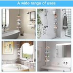 product_image_name-Generic-Étagère de douche à tension réglable pour la maison, 4 anneaux d'angle, étanche à la rouille, caddie de 8 à 10 pieds-4