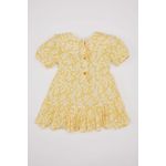 product_image_name-Defacto-فستان بناتي بنقشة الزهور نص كم فيسكوز قصة عادية وياقة بيبي-2