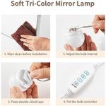 product_image_name-Generic-Kit Lumière de Miroir LED 10 Ampoules Style Hollywood – 3 Couleurs de Lumière & 10 Niveaux d’Intensité – Éclairage USB pour Coiffeuse et Maquillage Professionnel-2