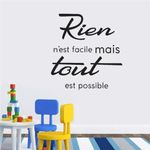 French Quotes Inspirational Wall Stickers