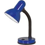 Vintage Iron LED Desk Lamp Push Button Switch Eye Protection Reading Led Light Table Lamps(Black)