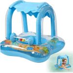 product_image_name-Generic-عوامة حمام سباحة للأطفال مع مظلة للحماية من الشمس-1