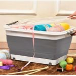 product_image_name-Bee home-صندوق تخزين قابل للطي على عجلات 45 لتر-3