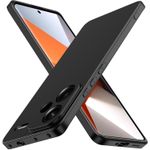QUIVANA Pochette pour Xiaomi Redmi Note 13 Pro Plus 5G TPU Anti-Rayures silicone : Noir