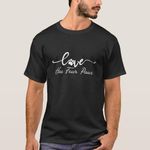 product_image_name-Generic-Love Has Four Paws Dog Lover Cat Lover T-Shirt unique design - t shirt tres bon qualite-1