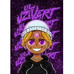 Lil uzi vert anime fan art  Poster Chambre Haute Qualité