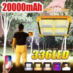 product_image_name-Generic-Projecteur LED Solaire Rechargeable 300W - Éclairage de Travail Haute Intensité avec Powerbank Intégré-6