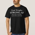 product_image_name-Generic-Womens Goal Weight Strong Af T-Shirt unique design - t shirt tres bon qualite-1