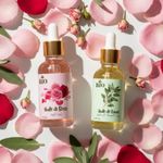 Bio Pack x2 Huile de rose 50 ml et Huile de sauge 30 ml huile végétale pure