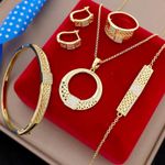 Coffret 5 pièces plaqué or haut qualité