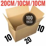 Carton Box Carton d'emballage 100 Pièces pour Vendeurs 20cm/10cm/10cm