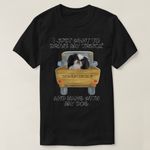 product_image_name-Generic-Truck Driving Dog Japanese Chin T-Shirt unique design - t shirt tres bon qualite-2