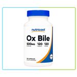 product_image_name-Nutricost-Ox Bile, Bile de bœuf, 500 mg Soutien digestif vesicule biliaire 120 Caps-3