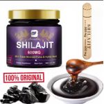 SHILAJIT Résine  biologique naturelle de 600 mg  avec 85 traces de minéraux et d'acide fulvique pour l'énergie, Support immunitaire.
