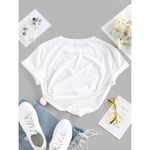 product_image_name-Zaful-ZAFUL T-shirt à Imprimé Lettre Etoile Lune Et Soleil - Blanc S-4