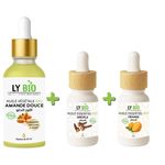 LY BIO PACK HUILE AMANDE DOUCE 50ML - PIPETTE + HUILE ESSENTIEL GIROFLE 10ML + HUILE ESSENTIEL ORANGE 10ML