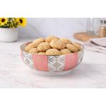 product_image_name-Generic-1 Bols EN PORCELAINE ROSE ET BLANCHE AVEC MOTIF DORÉ ,ensemble 3 pièces pour pâtisserie 20cm-2