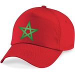 Generic Casquette ROUGE avec broderie étoile MAROC à prix pas cher