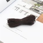 Fil élastique ronde marron de haute qualite, pour la fabrication de bijoux, Bracelet et collier, 1.0mm/ 5m