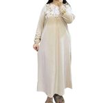 product_image_name-Generic-قميص نوم طويل للنساء مصنوع من القطن القابل للتنفس، مثالي للنوم-1