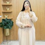 product_image_name-Generic-قميص نوم طويل للنساء مصنوع من القطن القابل للتنفس، مثالي للنوم-3