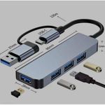 product_image_name-Generic-Hub Répartiteur USB 3.1 et Type-c vers 4 x Ports USB 3.0 MT-HB421-2