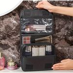 product_image_name-Generic-Sac de lavage à crochet de voyage multifonctions, sac de rangement pour cosmétiques, trousse de toilette étanche, grande capacité - Noir-3