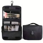 product_image_name-Generic-Sac de lavage à crochet de voyage multifonctions, sac de rangement pour cosmétiques, trousse de toilette étanche, grande capacité - Noir-7