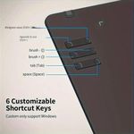 product_image_name-Generic-جهاز تابلت الرسم الرقمي ELFO LARANJA مع قلم - مساحة نشطة 6.69 × 4.21 بوصة، ABS، متوافق مع Android، Mac OS 11.0+، Windows XP/7/8/10، لوحة فن رقمي للكمبيوتر الشخصي، دفتر ملاحظات، لا يحتاج إلى بطارية - أسود-5