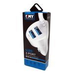 product_image_name-Emy-Chargeur de voiture 2 ports 4.2A Auto-ID MY-116 (Blanc) avec câble micro-USB pour Android-7