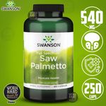 product_image_name-Swanson-SawPalmetto Chou palmiste à spectre complet, 540 mg, 250 capsules Sticker-1