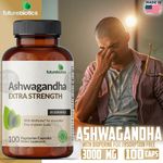 product_image_name-FutureBiotics-Ashwagandha Extra Strength Stress & Mood Support Avec BioPerine - Non GMO Formula, 100 Caps-1