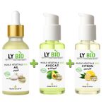 LY BIO PACK HUILE AIL 50ML - PIPETTE + HUILE AVOCAT 50ml - POMPE + HUILE CITRON 50ML - POMPE