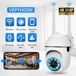 product_image_name-Generic-Caméra de Surveillance Extérieure WiFi IP 4K 8MP - Rotation 360° - Vision Nocturne Couleur-1