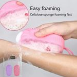 product_image_name-Generic-Brosse à bulles en silicone pour le bain, brosse à récurer, double face, expansive, peau sèche, outil de massage corporel, livres, 2 pièces-3