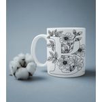 product_image_name-Generic-Mug, Tasse café personnalisé avec la Lettre B Florale -1