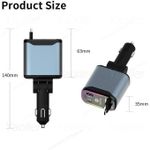 product_image_name-Generic-Chargeur de voiture rétractable 4 en 1 pour téléphone portable, Éclairage RGB étoilé, 2 câbles rétractables (Type C + iOS) avec 2 ports supplémentaires, Charge 4 appareils, Compatible avec Android et iPhone (MAX 66W).-3