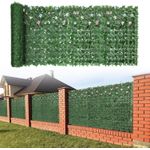 product_image_name-Generic-Clôture de lierre artificiel 3mX1m, couverture de confidentialité, fausses feuilles de vigne, décoration murale pour terrasse extérieure, balcon, appartement, arrière-cour, terrasse, jardin-1