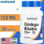 product_image_name-Nutricost-Ginkgo Biloba, 120 mg, 30 Capsules-1