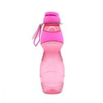 Bouteille d'eau de sport isotherme en plastique sans BPA 500ml couleur rose 