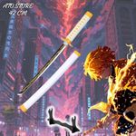 product_image_name-Generic-Katana zenitsu Cosplay Réaliste et Identique à celui De Demon Slayer (42 Cm + Porte-épée) Meilleur Cadeau Pour Les Fans.-1