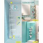 product_image_name-Generic-Étagère de Douche d’Angle à 4 Niveaux – Organisateur Télescopique en Acier Inoxydable Antirouille-6