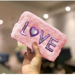 product_image_name-Generic-Trousse avec Fourrure 1 compartiment, étui à crayon, trousse cosmétique مقلمة من الفرو، حقيبة مستحضرات التجميل-2