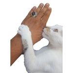 product_image_name-Generic-"Bague en argent rétro islamique – Pierre CZ noire et épées croisées, style turc vintage pour homme. "-7