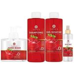 product_image_name-Vinci-مجموعة الفراولة: شامبو، جل استحمام  ، بخاخ أحمر باشن  ، غسول لليدين-1
