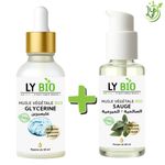 LY BIO PACK HUILE GLYCERINE 50ml - PIPETTE + HUILE SAUGE 50ML - POMPE