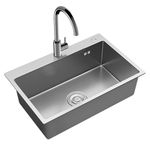 product_image_name-Generic-حوض مطبخ أسود مع خلاط مصنوع يدويًا من الفولاذ المقاوم للصدأ للمطبخ-1