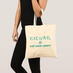 product_image_name-Generic-Tote bag eat, love and eat even more Unique, haute qualité-1
