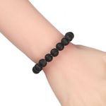 product_image_name-Generic-Bracelet en pierres de lave naturelle pour homme perles 8mm -énergie , cadeaux de fête, accessoire-2